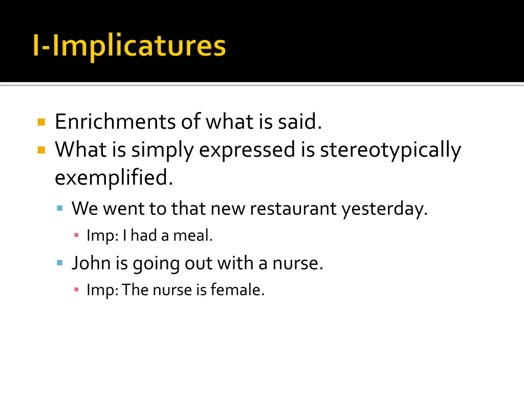 enrichments of what is said what is simply