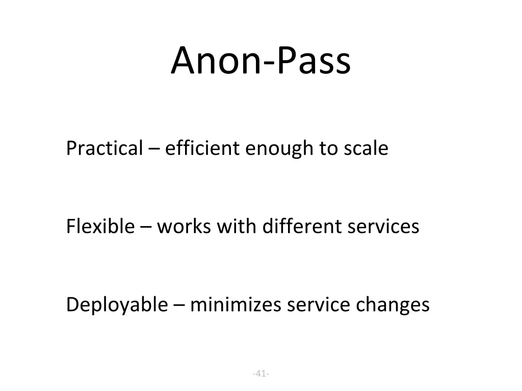 anon pass