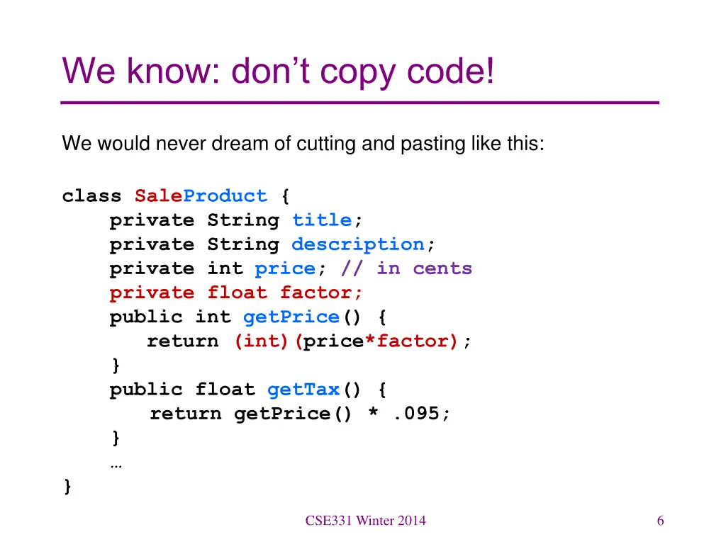 we know don t copy code