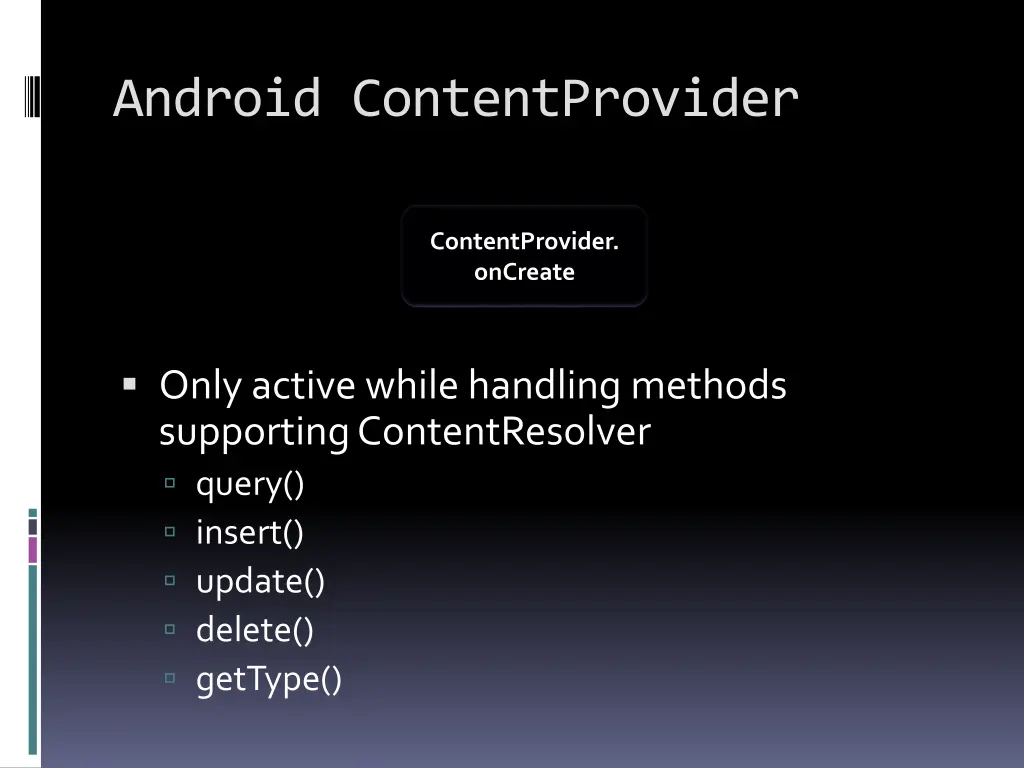 android contentprovider