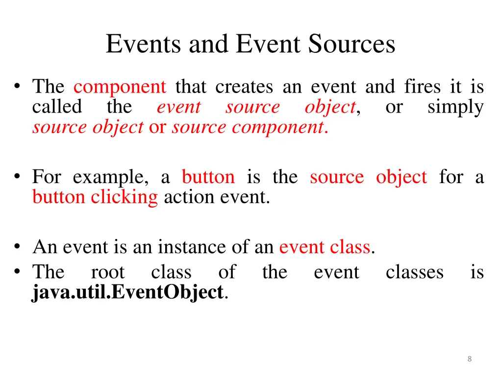 events and event sources