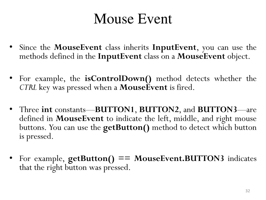 mouse event 2