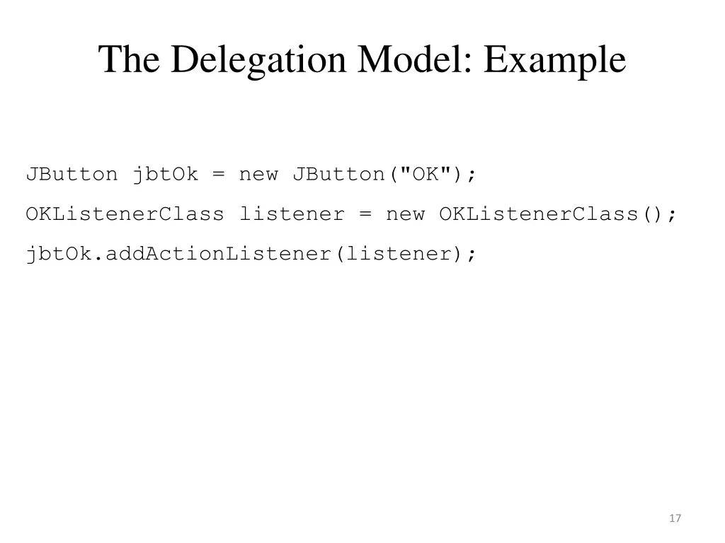the delegation model example