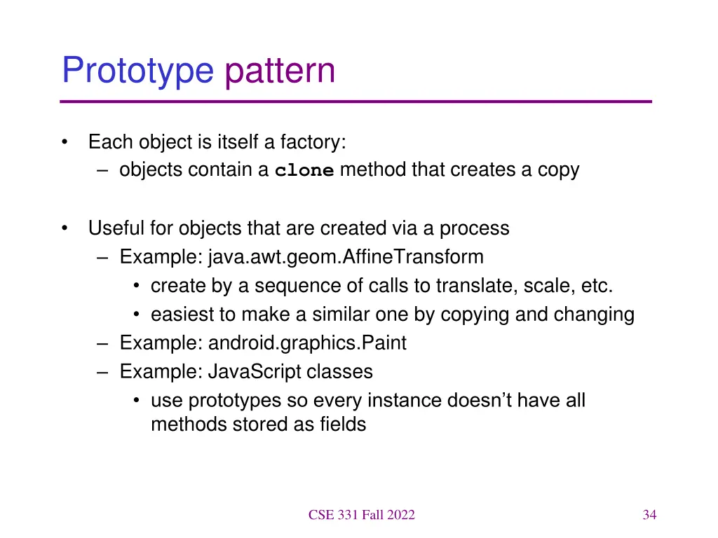prototype pattern