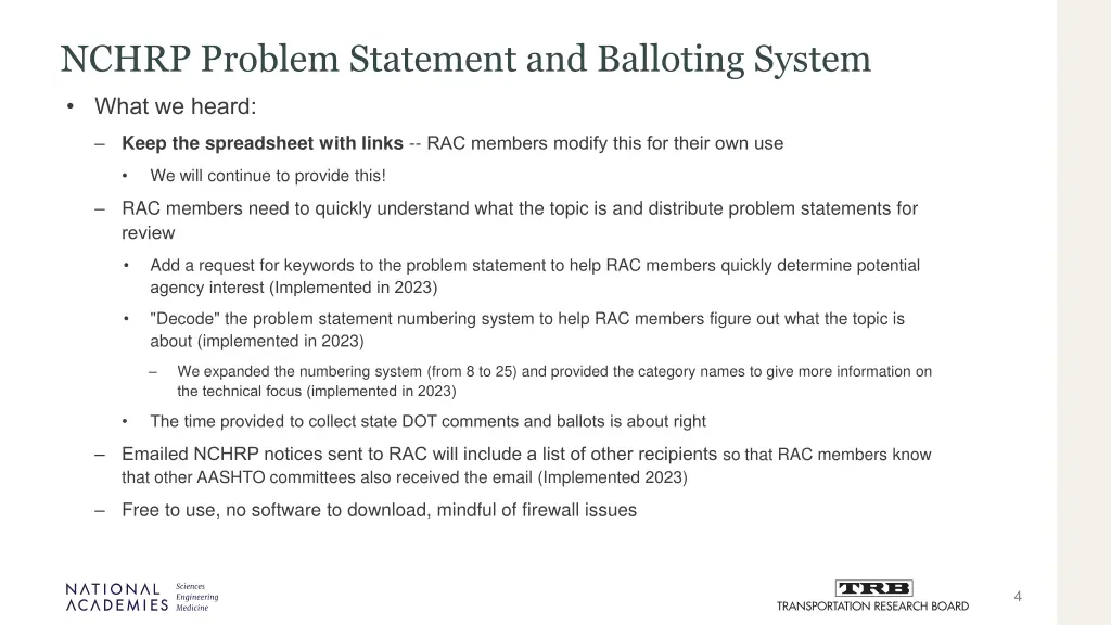 nchrp problem statement and balloting system 2