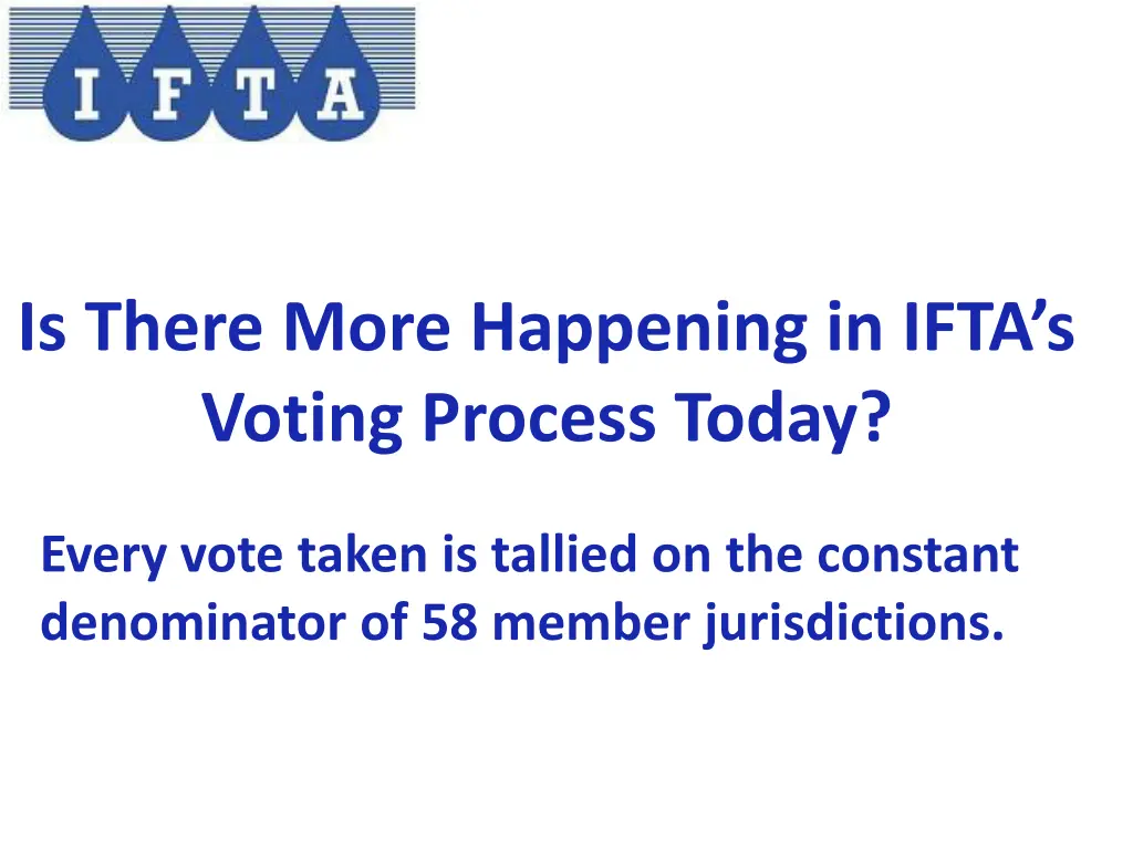 is there more happening in ifta s voting process