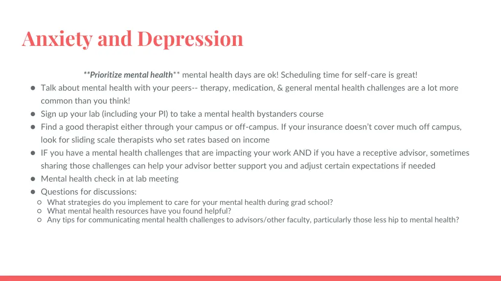 anxiety and depression