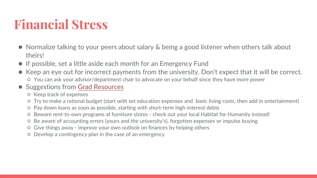 financial stress
