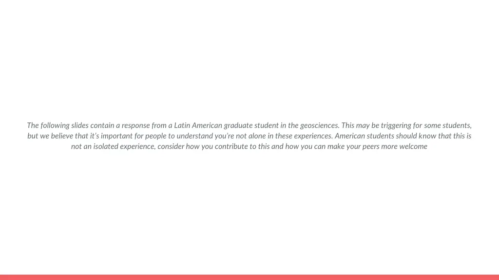 the following slides contain a response from