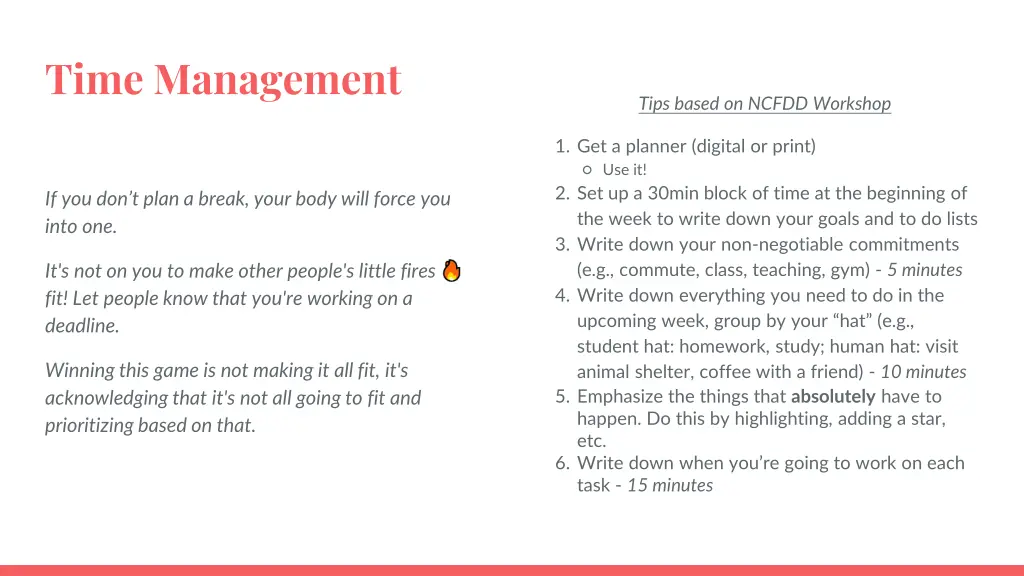 time management