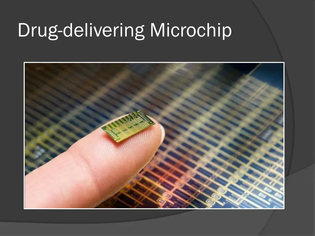 drug delivering microchip