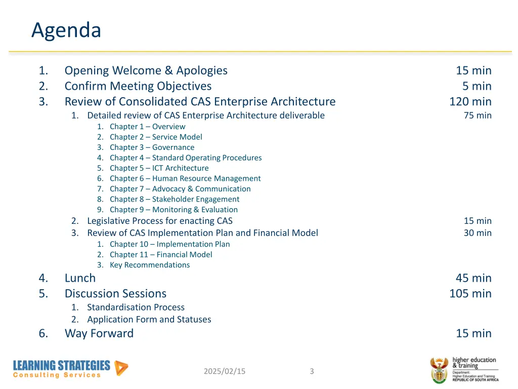 agenda