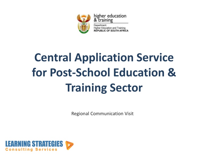 central application service for post school