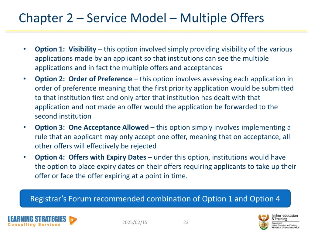 chapter 2 service model multiple offers