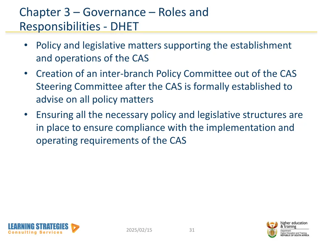 chapter 3 governance roles and responsibilities