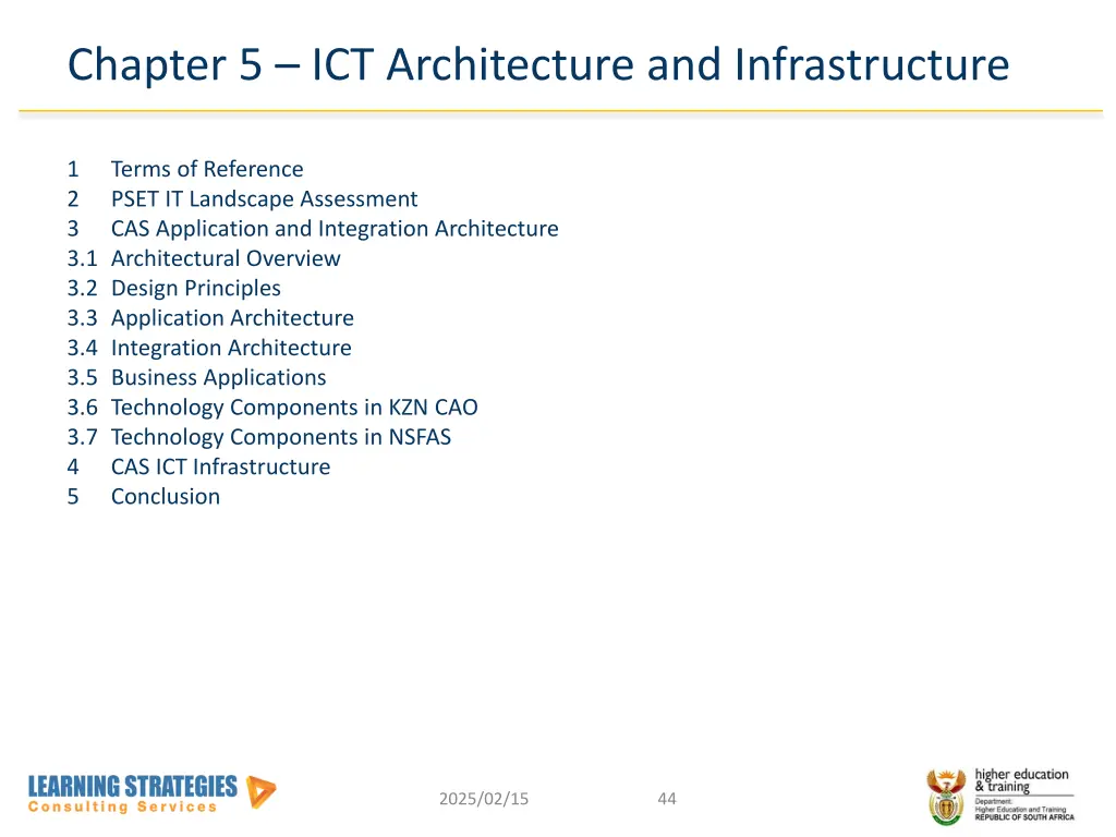 chapter 5 ict architecture and infrastructure