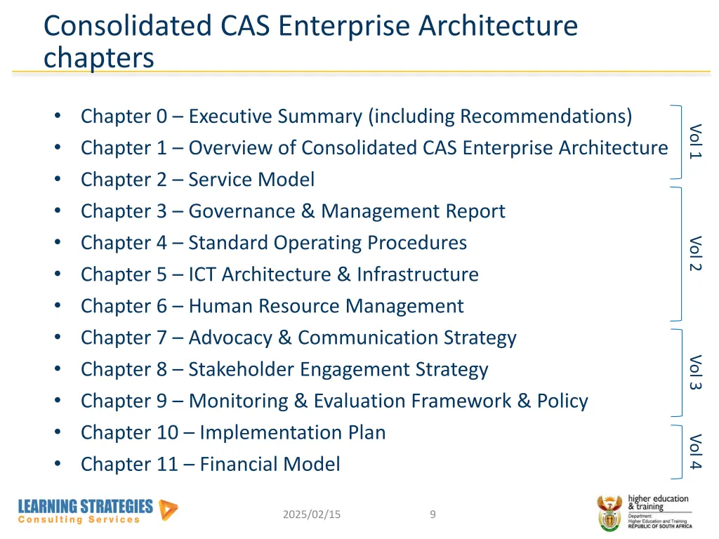 consolidated cas enterprise architecture chapters