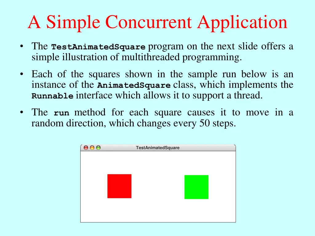 a simple concurrent application