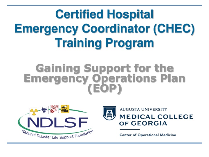 certified hospital emergency coordinator chec