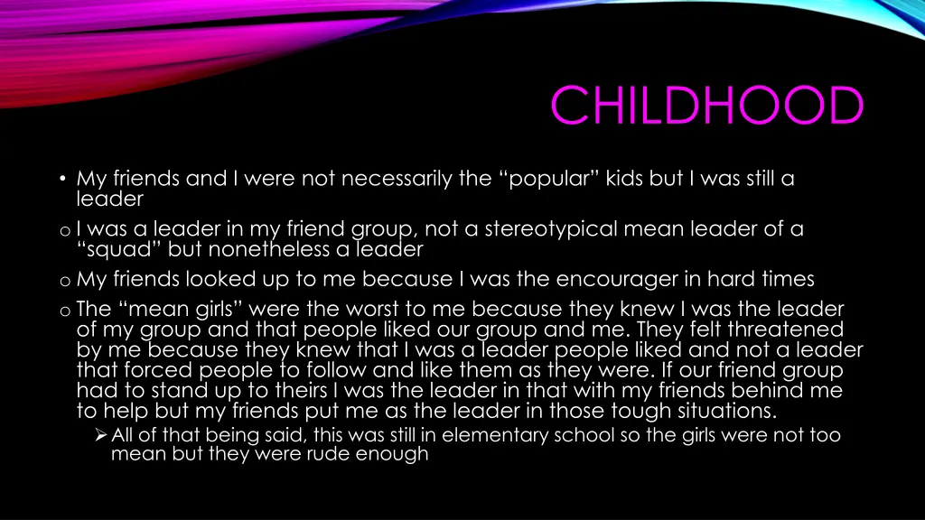 childhood 1