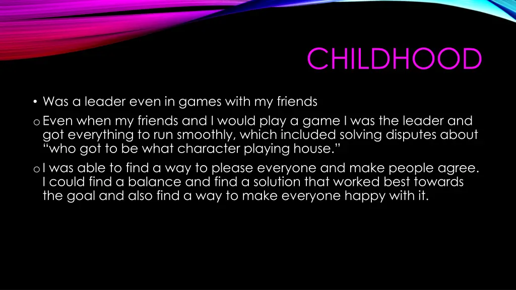 childhood