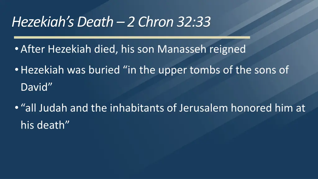 hezekiah s death 2 chron 32 33