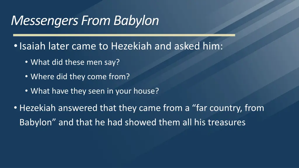 messengers from babylon 2