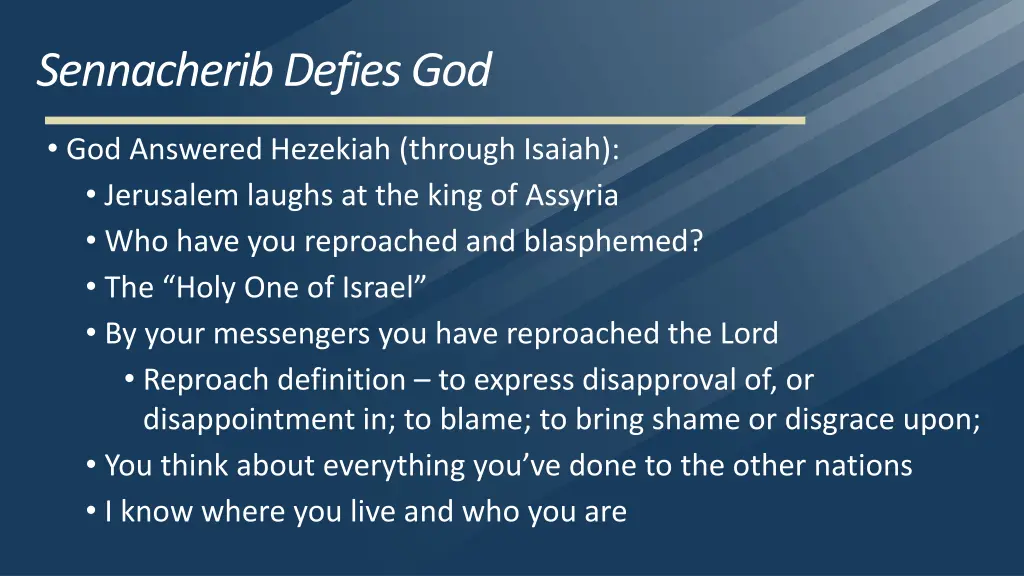 sennacherib defies god 10