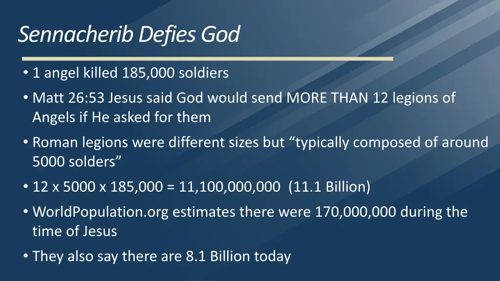sennacherib defies god 14