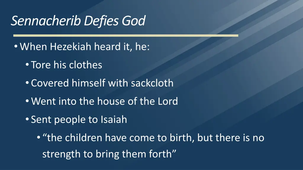 sennacherib defies god 4
