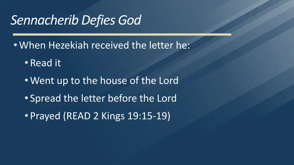 sennacherib defies god 9