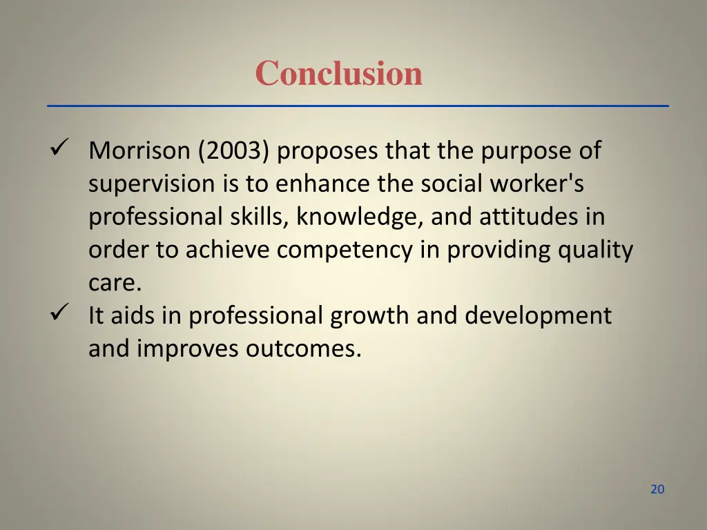conclusion