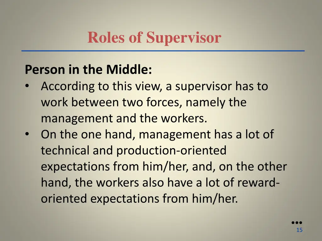 roles of supervisor 1