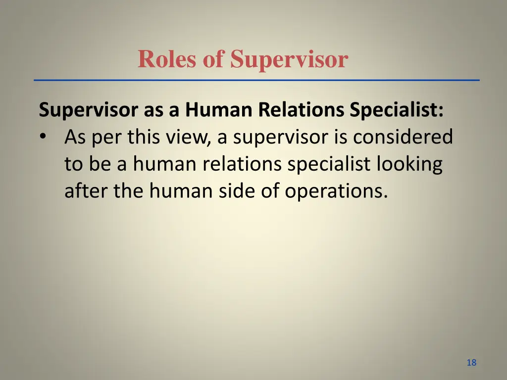 roles of supervisor 4
