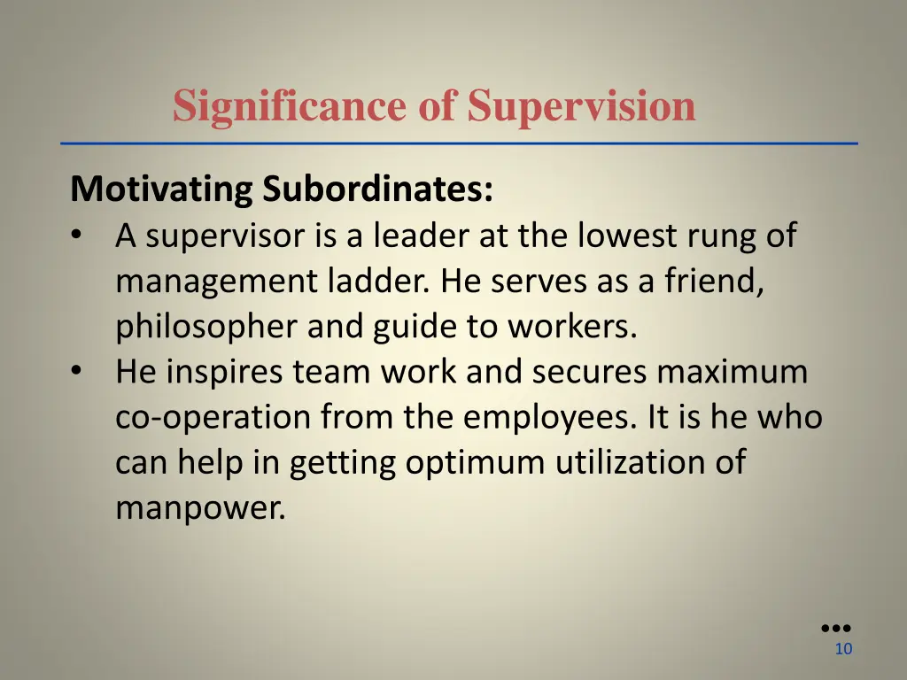 significance of supervision 4