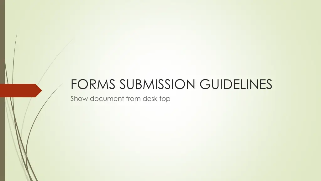 forms submission guidelines show document from