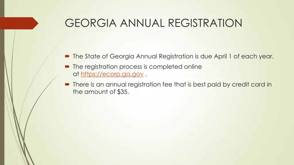 georgia annual registration