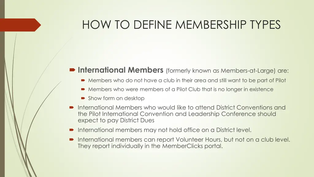 how to define membership types 3