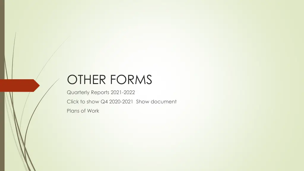other forms quarterly reports 2021 2022
