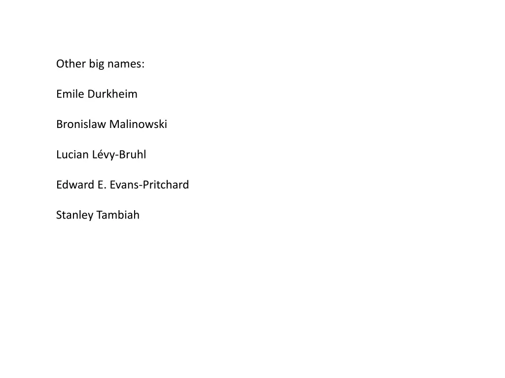 other big names