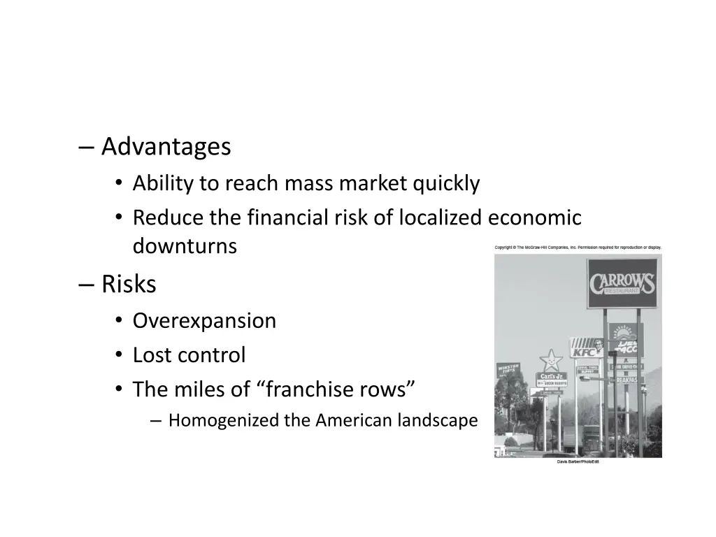 advantages ability to reach mass market quickly