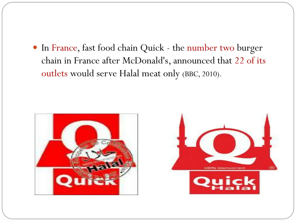 in france fast food chain quick the number