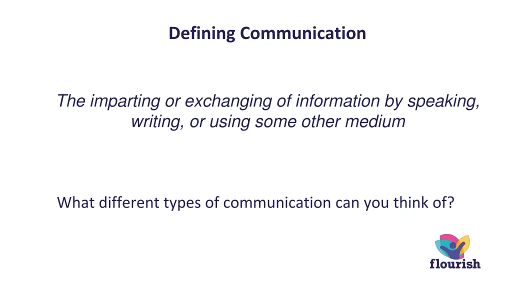 defining communication