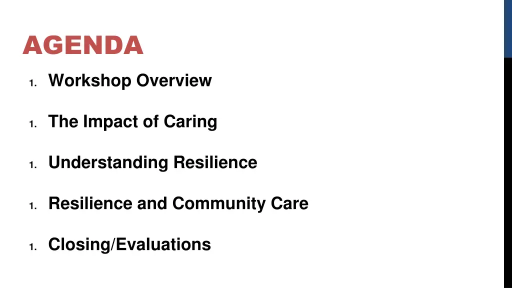 agenda