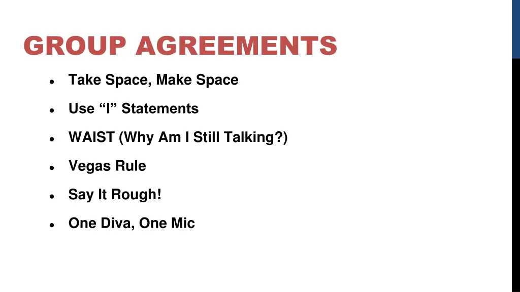 group agreements