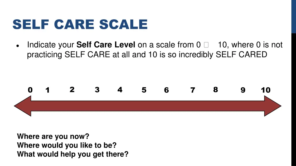 self care scale