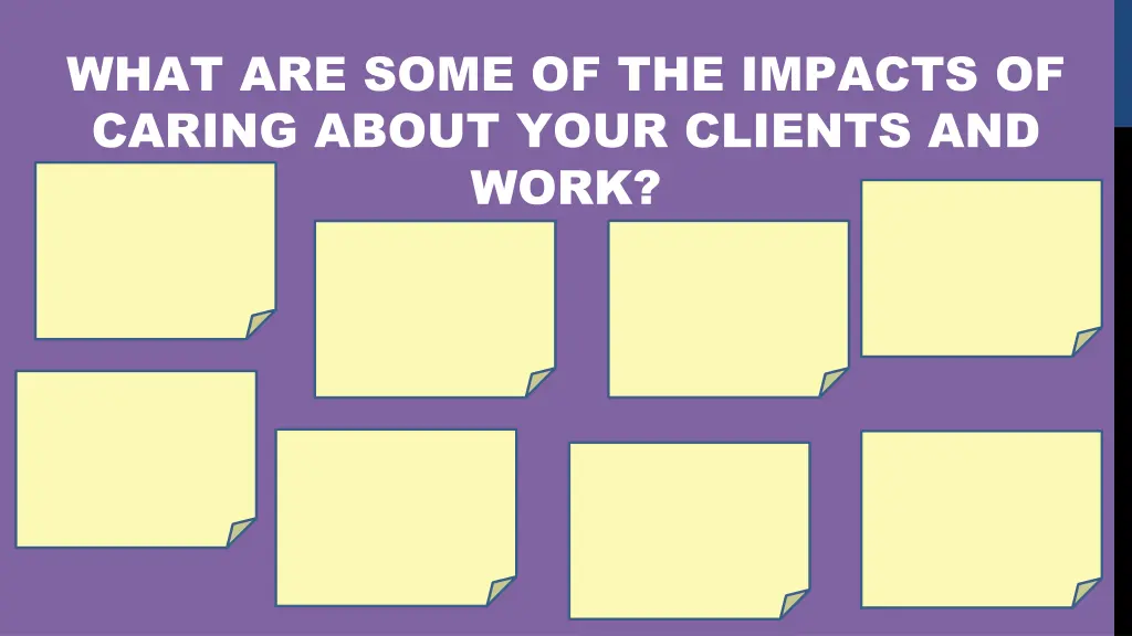 what are some of the impacts of caring about your