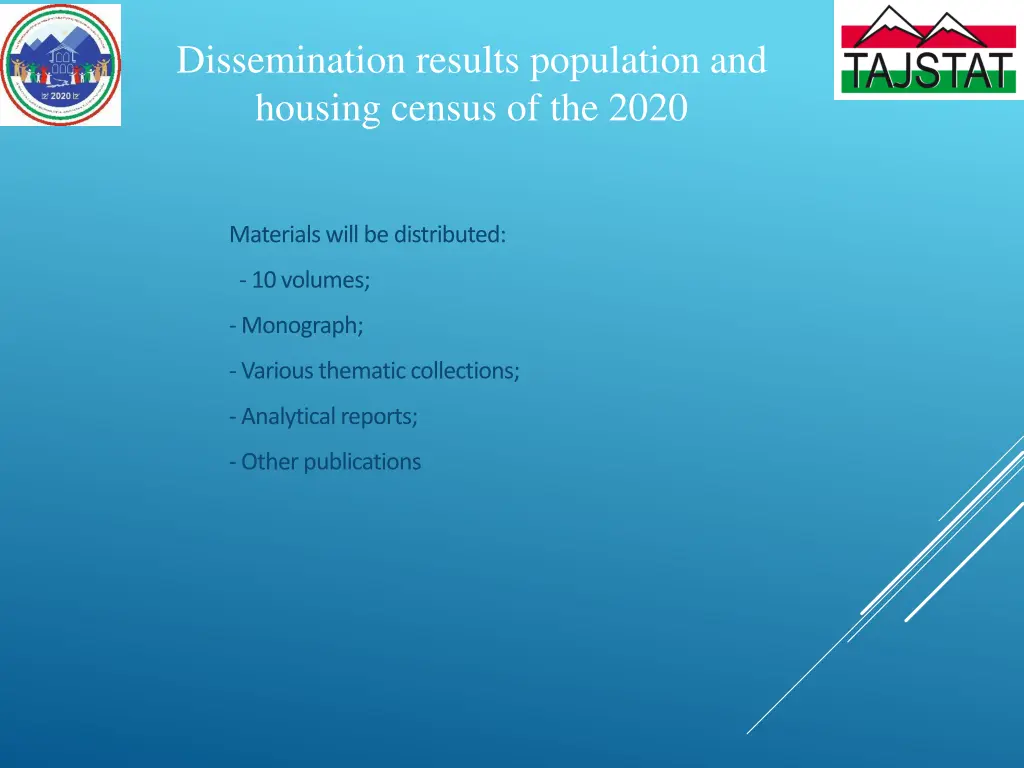 dissemination results population and housing