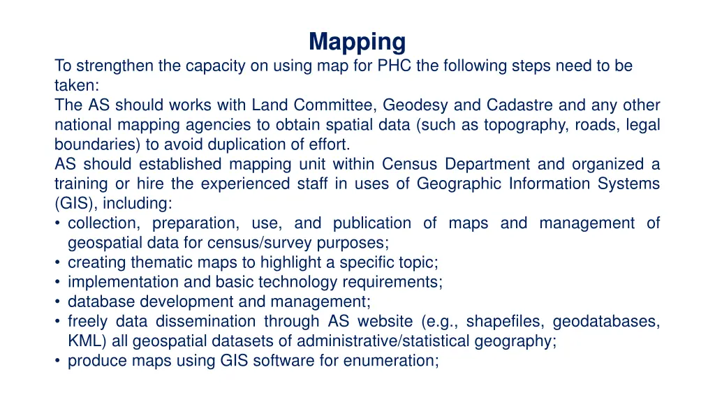 mapping