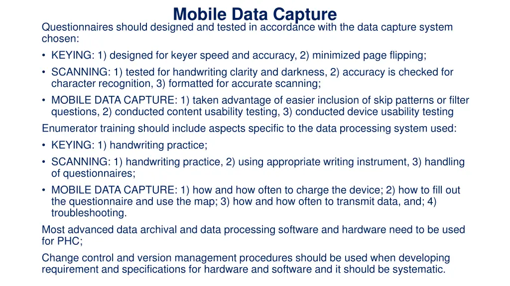mobile data capture 3